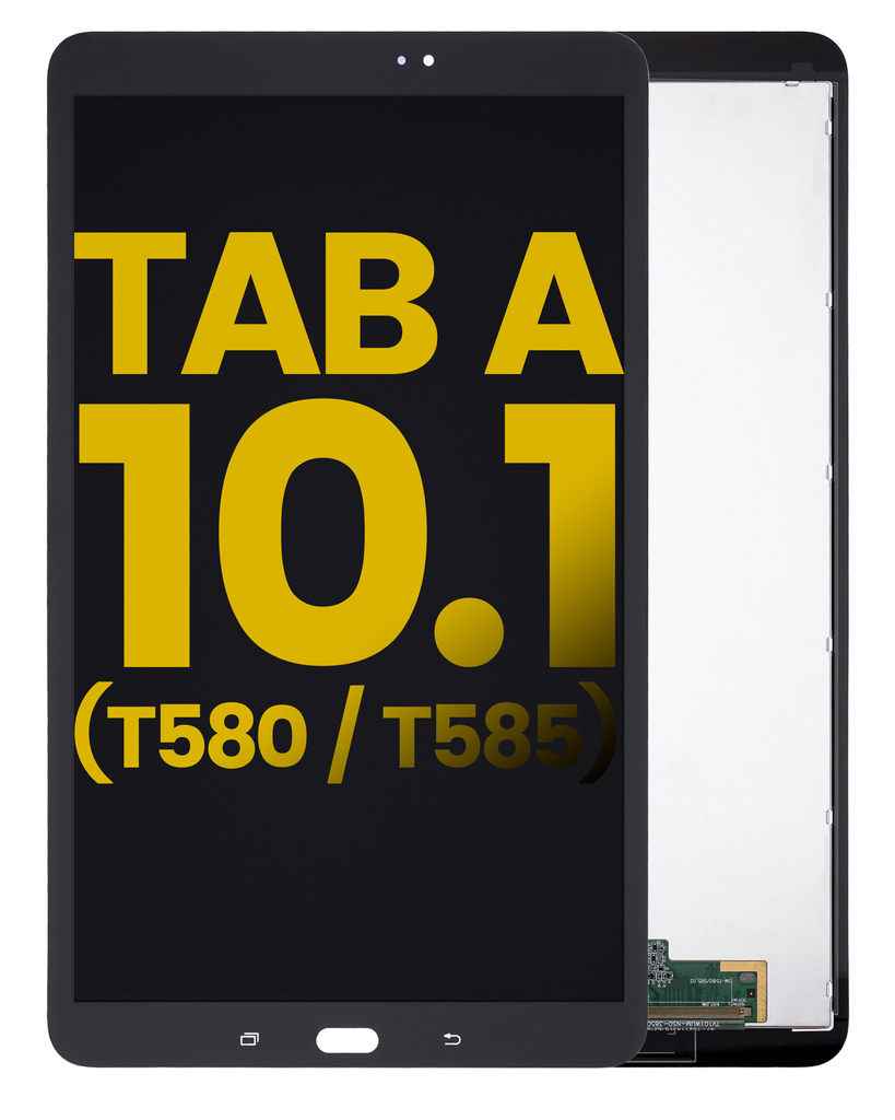 LCD ASSEMBLY WITH DIGITIZER COMPATIBLE FOR SAMSUNG TAB A 10.1'' T580 T585 2016 STYLUS PEN FLEX CABLE PREMIUM BLACK COLOR