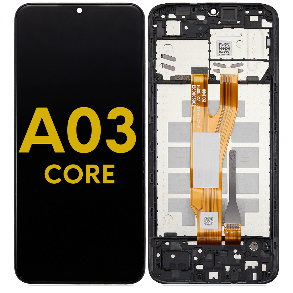LCD ASSEMBLY WITH FRAME COMPATIBLE  FOR SAMSUNG A03 CORE PREMIUM ALL COLORS