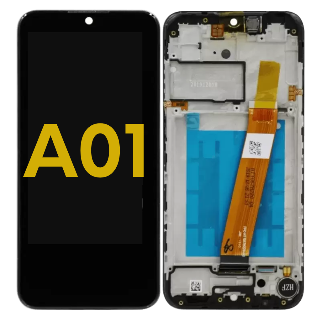 LCD ASSEMBLY WITH FRAME COMPATIBLE FOR SAMSUNG GLOBAL A01F  A015F  INTERNATIONAL VERSION PREMIUM ALL COLORS