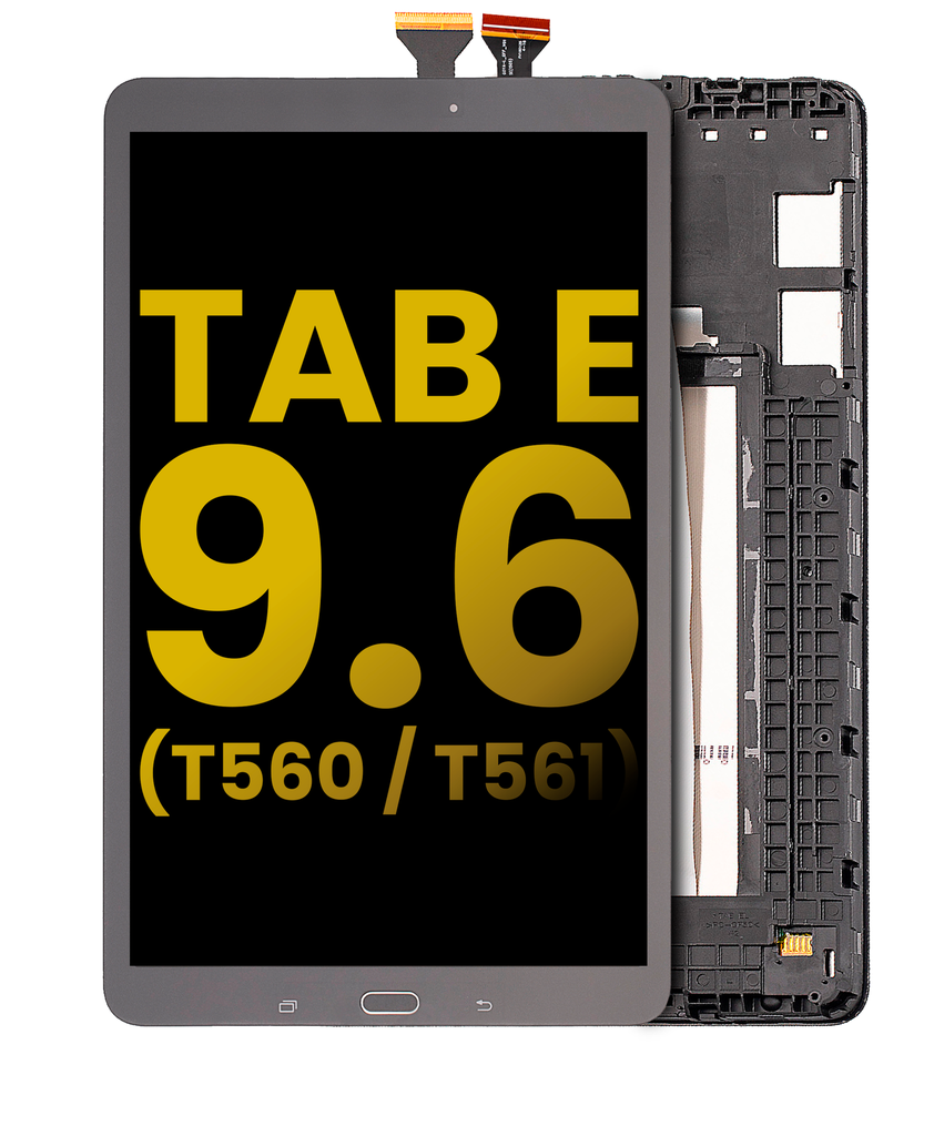 LCD ASSEMBLY WITH FRAME (COMPLETE) COMPATIBLE FOR SAMSUNG TAB E 9.6'' T560 T561 T567V PREMIUM BLACK COLOR