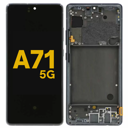 [A71-LCD-4G-B-F-PREMIUM] OLED BIG LCD ASSEMBLY WITH FRAME COMPATIBLE FOR SAMSUNG A71 A71 4G 2020 PREMIUM ALL COLORS