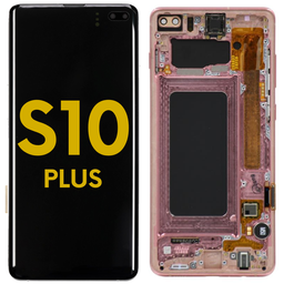 [S10P-LCD-PINK-F-PREMIUM] OLED LCD ASSEMBLY WITH FRAME COMPATIBLE FOR SAMSUNG S10 PLUS G972 PREMIUM PINK COLOR