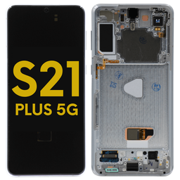 [S21P-LCD-SILVER-F-PREMIUM] OLED LCD ASSEMBLY WITH FRAME COMPATIBLE FOR SAMSUNG S21 PLUS G996 5G PREMIUM SILVER COLOR