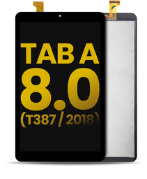 [T387-LCD-B-COMPLETE-PREMIUM] LCD ASSEMBLY WITH FRAME (COMPLETE) COMPATIBLE FOR SAMSUNG TAB A 8.0'' T387 2018 PREMIUM BLACK COLOR