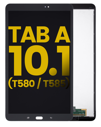 [P580-LCD-B-COMPLETE-PREMIUM] LCD ASSEMBLY WITH DIGITIZER COMPATIBLE FOR SAMSUNG TAB A 10.1'' T580 T585 2016 STYLUS PEN FLEX CABLE PREMIUM BLACK COLOR