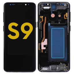 [S9-LCD-B-F-PREMIUM] OLED LCD ASSEMBLY WITH FRAME COMPATIBLE FOR SAMSUNG S9 G960 PREMIUM BLACK COLOR