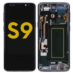 [S9-LCD-GRAY-F-PREMIUM] OLED LCD ASSEMBLY WITH FRAME COMPATIBLE FOR SAMSUNG S9 G960 PREMIUM GRAY COLOR
