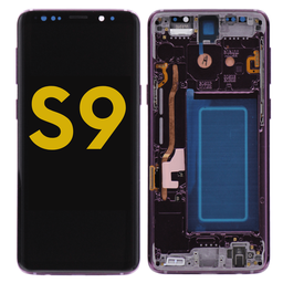 [S9-LCD-PURPLE-F-PREMIUM] OLED LCD ASSEMBLY WITH FRAME COMPATIBLE FOR SAMSUNG S9 G960 PREMIUM PURPLE COLOR