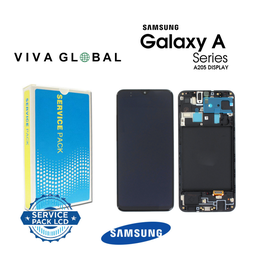 [A20-LCD-B-F-SAMSUNG] SAMSUNG ORIGINAL SERVICE PACK LCD WITH FRAME SM-A205 A20 GH82-19571A GH82-19572A GH82-21250A ALL COLORES