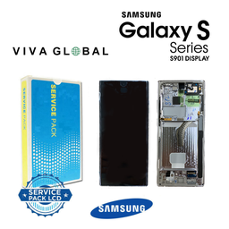 [S22-LCD-B-F-SAMSUNG] SAMSUNG ORIGINAL SERVICE PACK LCD WITH FRAME S22 2022 SM-S901 GH82-27520A GH82-27521A BLACK COLOR