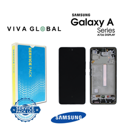 [A73-LCD-B-F-SAMSUNG] SAMSUNG ORIGINAL SERVICE PACK LCD WITH FRAME GH82-28686A A73 SM-A736F BLACK COLOR