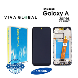 [A13-LCD-B-F-5G-SAMSUNG] SAMSUNG ORIGINAL SERVICE PACK LCD WITH FRAME A13 5G 2022 SM-A136 GH82-29077A GH82-29078A BLACK COLOR