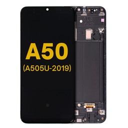 [A50-LCD-US-B-F] OLED LCD ASSEMBLY WITH FRAME COMPATIBLE FOR A50 A505U 2019 NORTH AMERICAN VERSION PREMIUM ALL COLORS