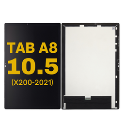[X200-LCD-B] LCD ASSEMBLY WITH FRAME COMPATIBLE FOR SAMSUNG TAB A8 10.5 X200 SM-X200 SM-X205 2021 BLACK COLOR PREMIUM