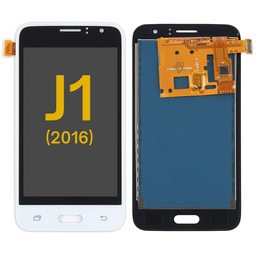 [J1-2016-LCD-W-PREMIUM] LCD ASSEMBLU WITHOUT FRAME COMPATIBLE FOR SAMSUNG J1 (2016) J120F (Global) Express 3 J120A (AT&T); J120H, J120M, J120M, J120T PREMIUM WHITE COLOR