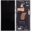 OLED LCD ASSEMBLY WITH FRAME COMPATIBLE FOR SAMSUNG S23 ULTRA BLACK A+ AFTERMARKET