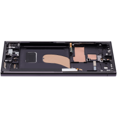 OLED LCD ASSEMBLY WITH FRAME COMPATIBLE FOR SAMSUNG S23 ULTRA BLACK A+ AFTERMARKET