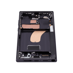 OLED LCD ASSEMBLY WITH FRAME COMPATIBLE FOR SAMSUNG S23 ULTRA BLACK A+ AFTERMARKET