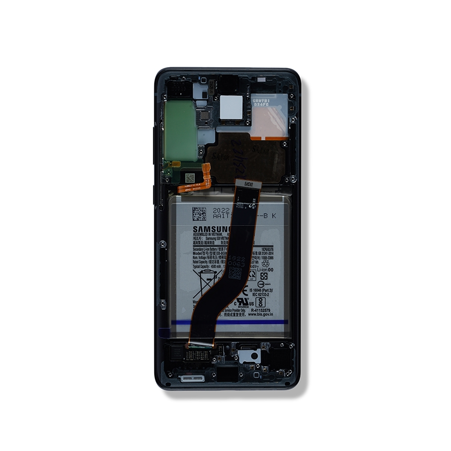 OLED LCD ASSEMBLY WITH FRAME COMPATIBLE FOR SAMSUNG S20 PLUS BLACK A+ AFTERMARKET