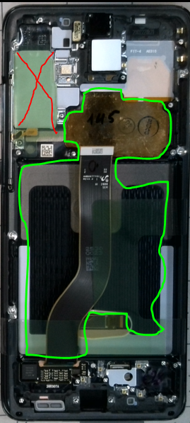 OLED LCD ASSEMBLY WITH FRAME COMPATIBLE FOR SAMSUNG S20 PLUS BLACK A+ AFTERMARKET