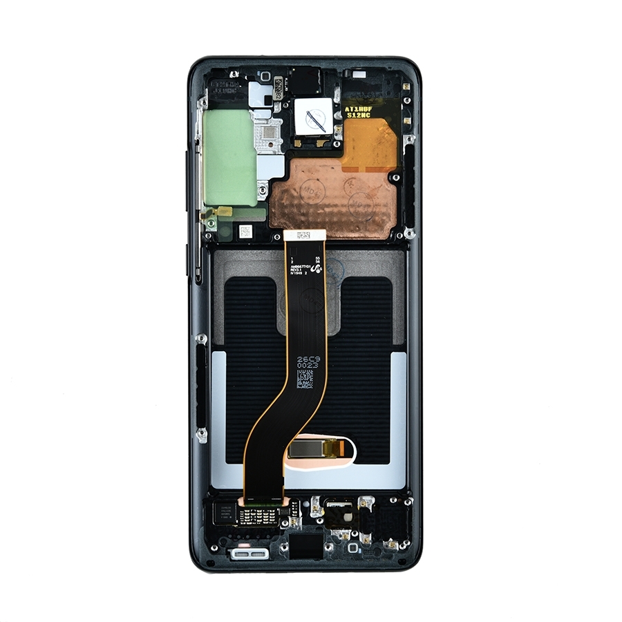 OLED LCD ASSEMBLY WITH FRAME COMPATIBLE FOR SAMSUNG S20 PLUS BLACK A+ AFTERMARKET
