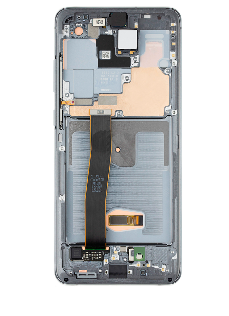 OLED LCD ASSEMBLY WITH FRAME COMPATIBLE FOR SAMSUNG S20 ULTRA BLACK A+ AFTERMARKET