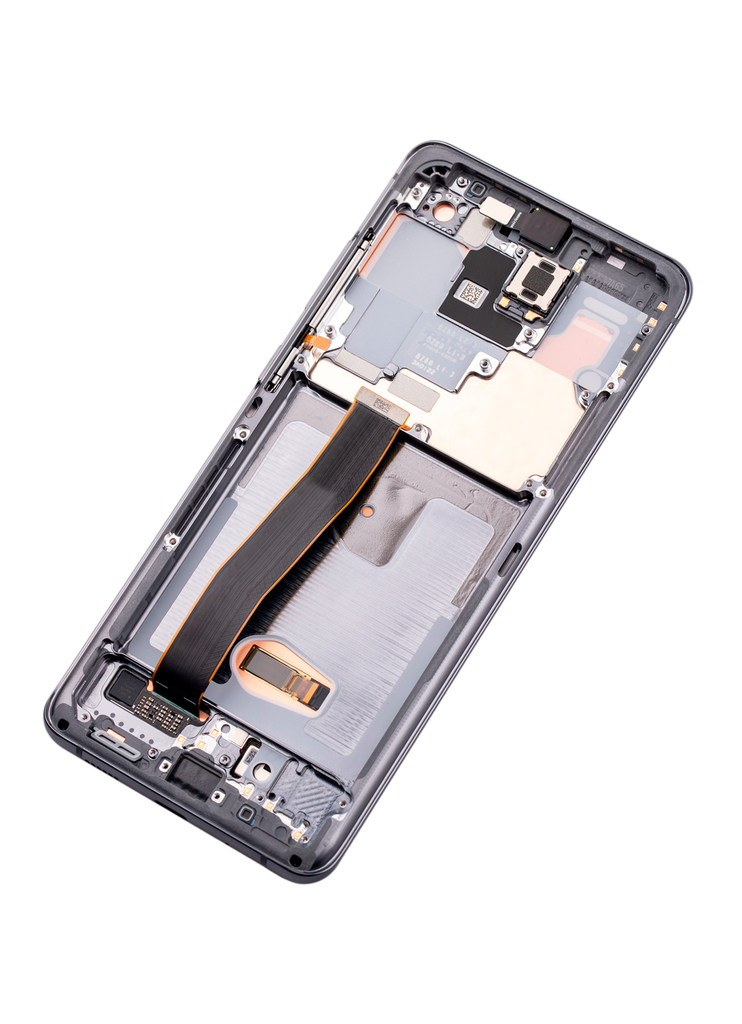 OLED LCD ASSEMBLY WITH FRAME COMPATIBLE FOR SAMSUNG S20 ULTRA BLACK A+ AFTERMARKET
