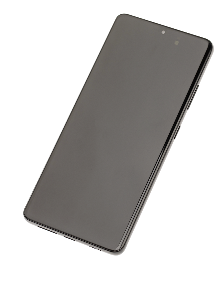 OLED LCD ASSEMBLY WITH FRAME COMPATIBLE FOR SAMSUNG S21 ULTRA BLACK A+ AFTERMARKET
