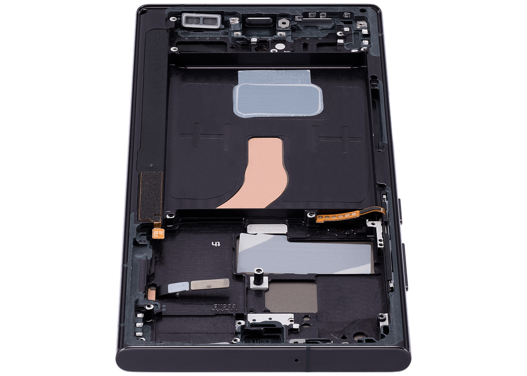 OLED LCD ASSEMBLY WITH FRAME COMPATIBLE FOR SAMSUNG S22 ULTRA BLACK A+ AFTERMARKET