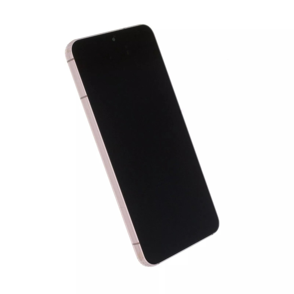 OLED LCD ASSEMBLY WITH FRAME COMPATIBLE FOR SAMSUNG S22 5G PREMIUM PINK / VIOLET COLOR