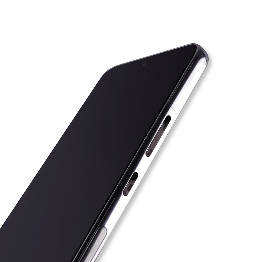 OLED LCD ASSEMBLY WITH FRAME COMPATIBLE FOR SAMSUNG S22 5G PREMIUM WHITE COLOR