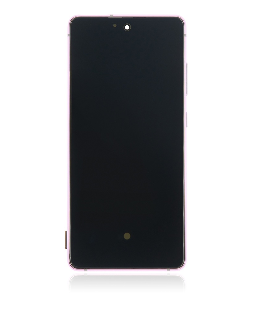 OLED LCD ASSEMBLY WITH FRAME COMPATIBLE FOR SAMSUNG S20 FE 4G / 5G A+ LAVANDER COLOR
