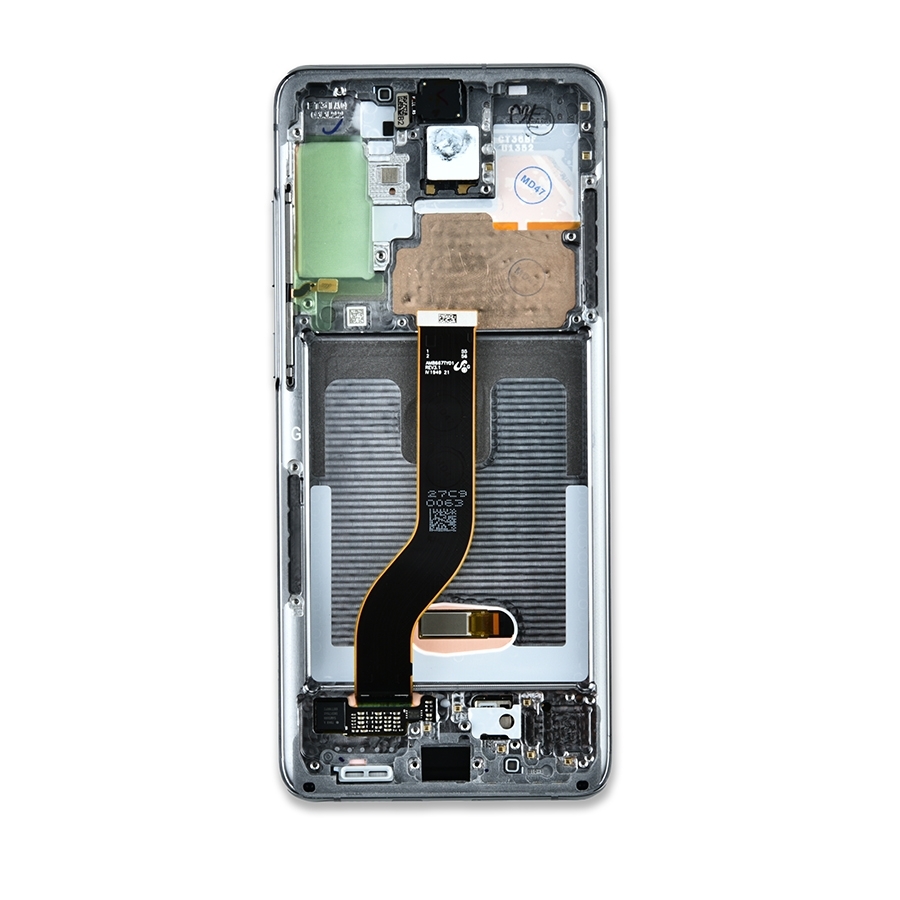 OLED LCD ASSEMBLY WITH FRAME COMPATIBLE FOR SAMSUNG S20 PLUS A+ GRAY COLOR