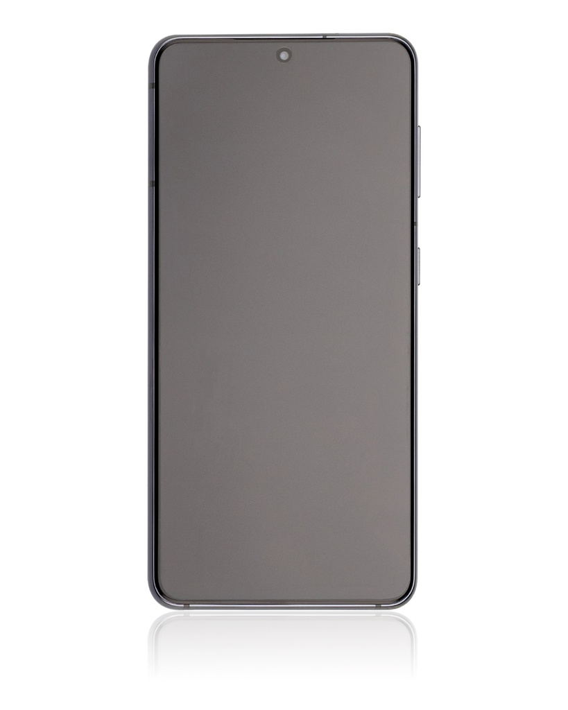 OLED LCD ASSEMBLY WITH FRAME COMPATIBLE FOR SAMSUNG S21 5G A+ BLACK / GRAY COLOR