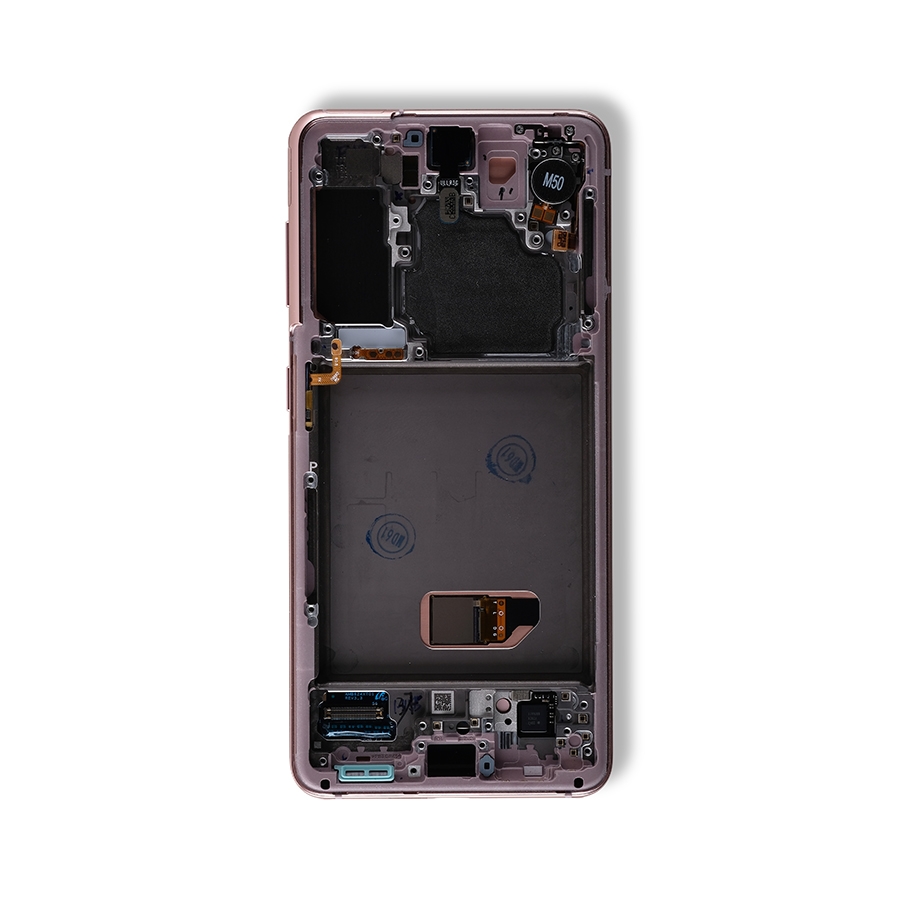 OLED LCD ASSEMBLY WITH FRAME COMPATIBLE FOR SAMSUNG S21 5G A+ PINK COLOR