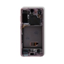 OLED LCD ASSEMBLY WITH FRAME COMPATIBLE FOR SAMSUNG S21 5G A+ PINK COLOR