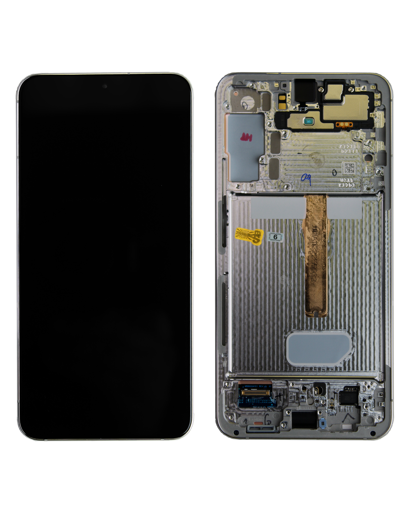 OLED LCD ASSEMBLY WITH FRAME COMPATIBLE FOR SAMSUNG S22 PLUS 5G A+ WHITE COLOR