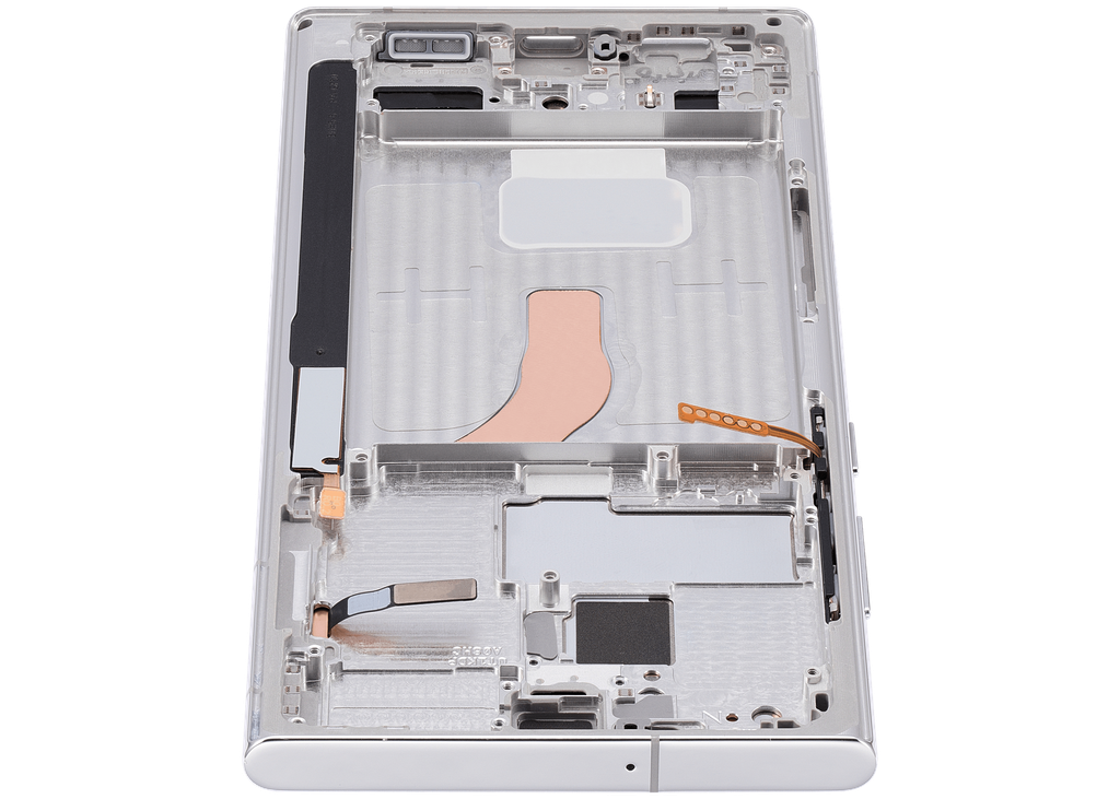 OLED LCD ASSEMBLY WITH FRAME COMPATIBLE FOR SAMSUNG S22 ULTRA 5G A+ WHITE COLOR
