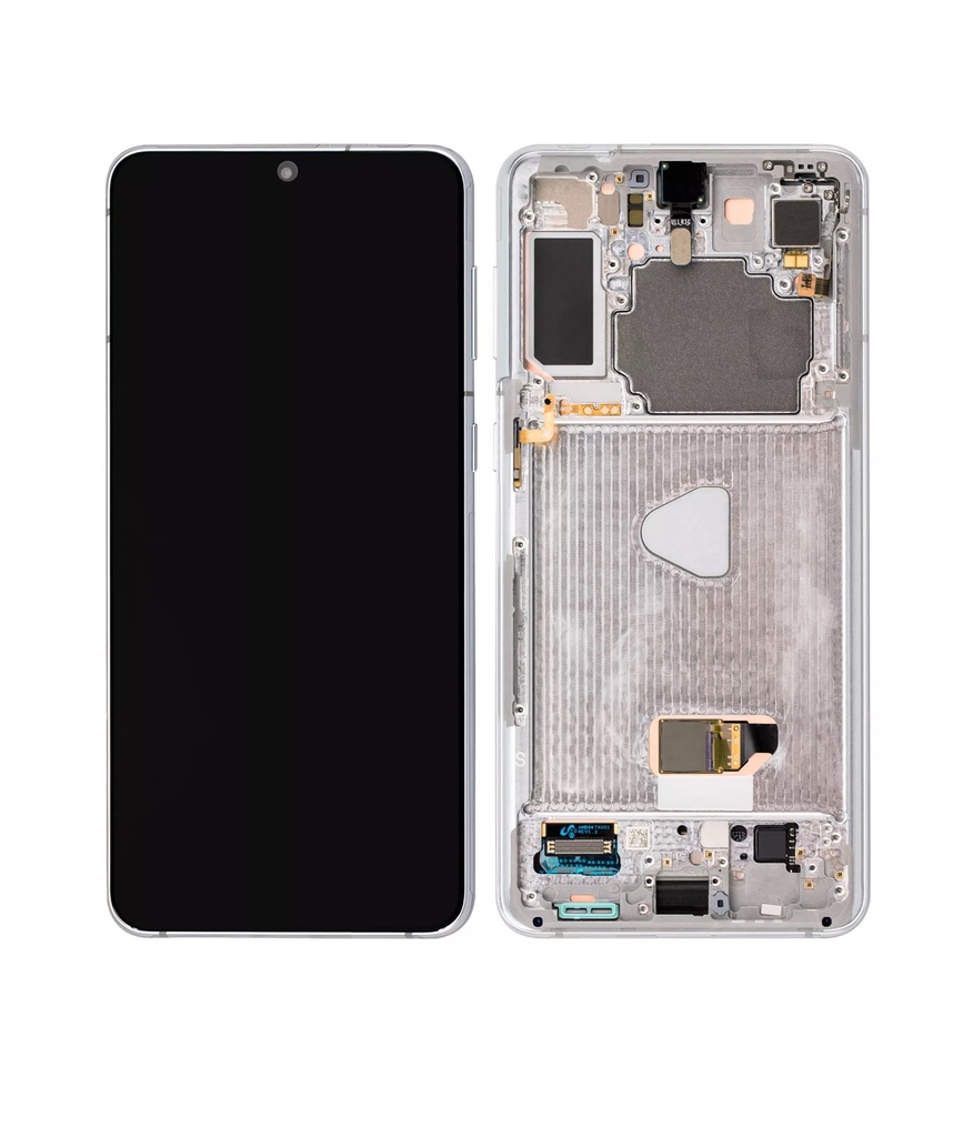 OLED LCD ASSEMBLY WITH FRAME COMPATIBLE FOR SAMSUNG S21 PLUS 5G A+ SILVER COLOR