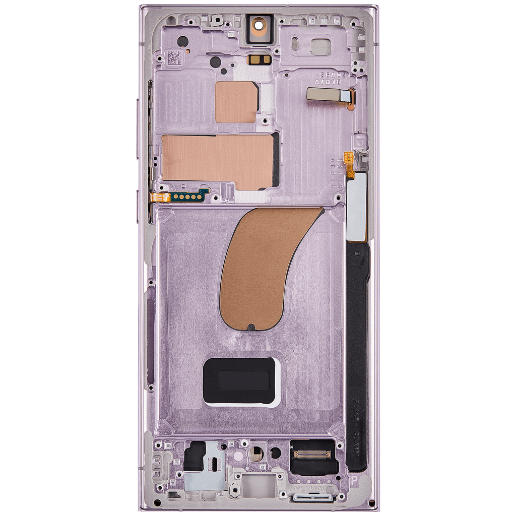 OLED LCD ASSEMBLY WITH FRAME COMPATIBLE FOR SAMSUNG S23 ULTRA 5G A+ LAVANDER COLOR