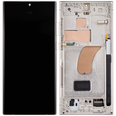 OLED LCD ASSEMBLY WITH FRAME COMPATIBLE FOR SAMSUNG S23 ULTRA 5G A+ CREAM COLOR