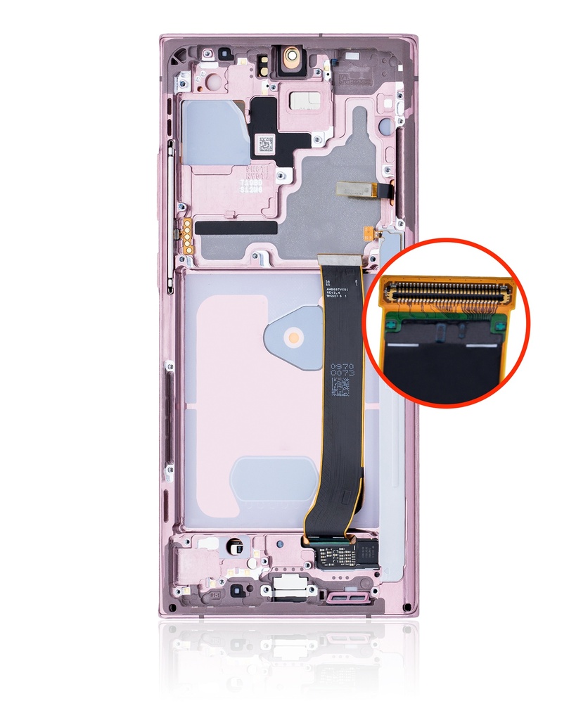 OLED LCD ASSEMBLY WITH FRAME COMPATIBLE FOR SAMSUNG NOTE 20 ULTRA 5G A+ BROONZE COLOR