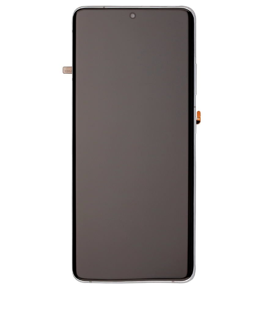 OLED LCD ASSEMBLY WITH FRAME COMPATIBLE FOR SAMSUNG S21 ULTRA A+ SILVER COLOR