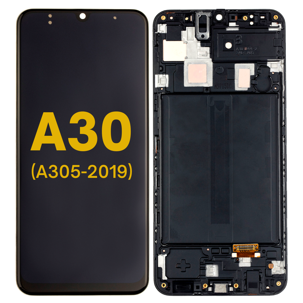 OLED LCD ASSEMBLY WITH FRAME COMPATIBLE WITH A30 A305 2019 PREMIUM ALL COLOR
