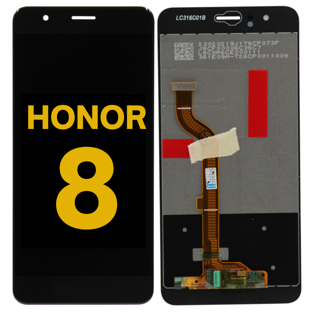 LCD ASSEMBLY WITHOUT FRAME COMPATIBLE FOR HUAWEI HONOR 8 PREMIUM BLACK COLOR