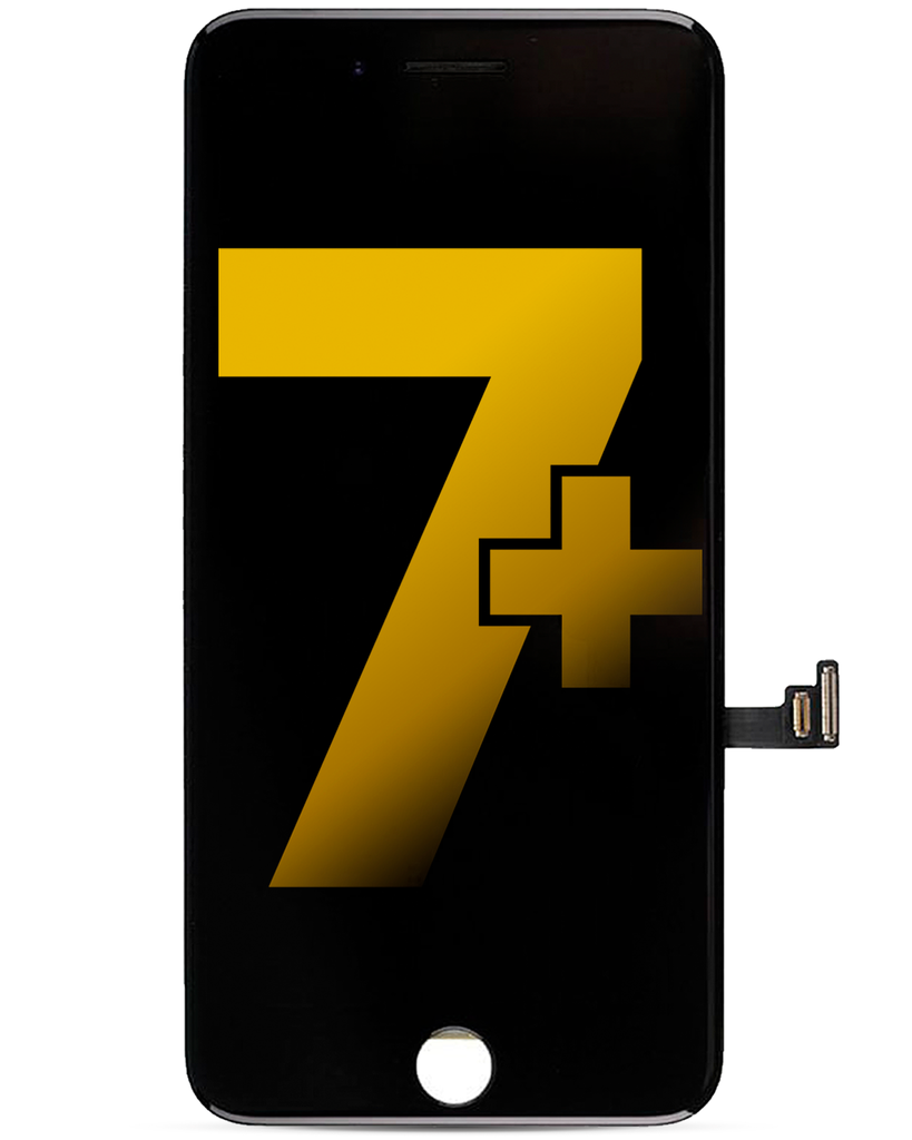 LCD ASSEMBLY (WITHOUT) STEEL PLATE COMPATIBLE FOR IPHONE 7 PLUS STANDARD BLACK