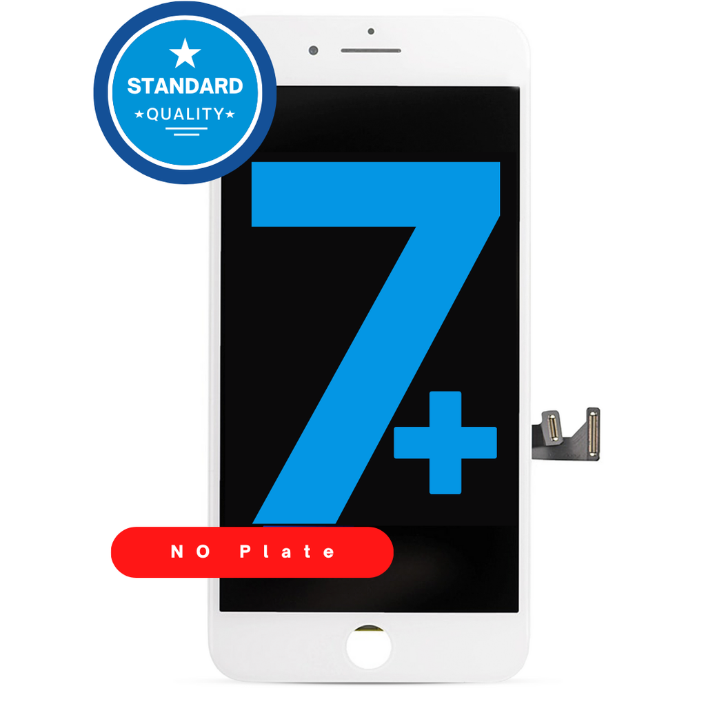 LCD ASSEMBLY (WITHOUT) STEEL PLATE COMPATIBLE FOR IPHONE 7 PLUS STANDARD WHITE