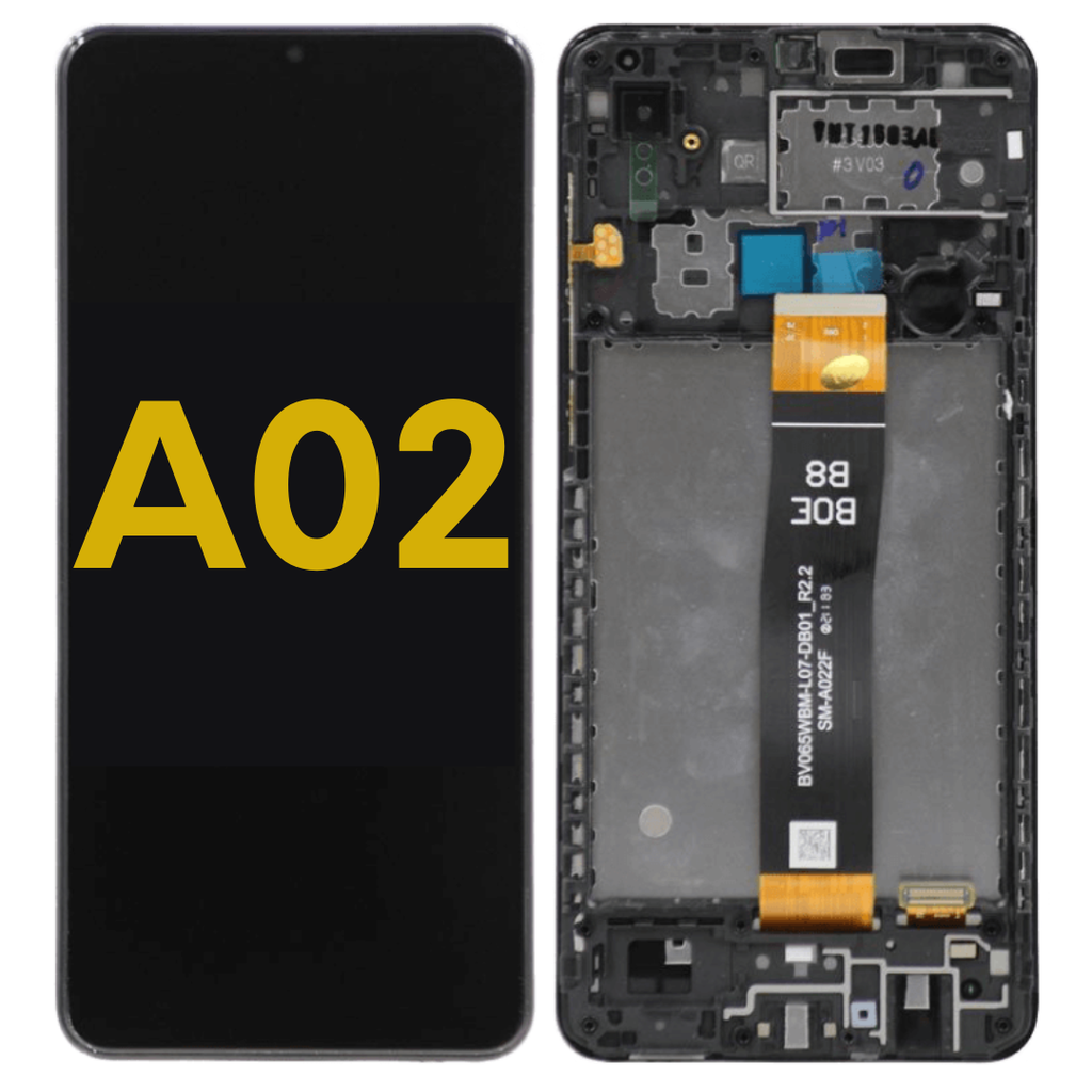 LCD ASSEMBLY WITH FRAME COMPATIBLE FOR SAMSUNG A022 2020  A02 PREMIUM ALL COLORS