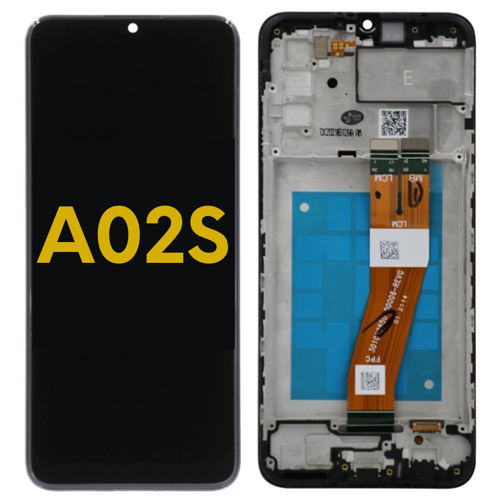 LCD ASSEMBLY WITH FRAME COMPATABILE FOR SAMSUNG LCD A02S M02S INTERNATIONAL VERSION PREMIUM ALL COLORS