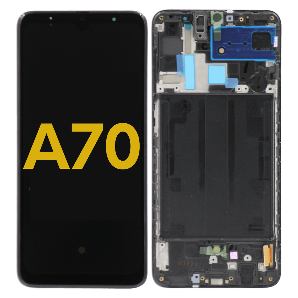 OLED LCD ASSEMBLY WITH FRAME COMPATIBLE FOR SAMSUNG A70 A705 2019 PREMIUM ALL COLOR